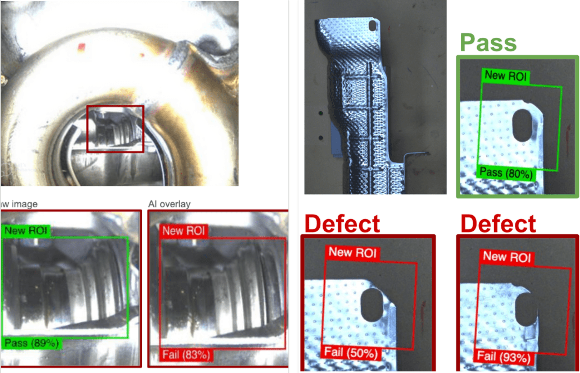 Manufacturing defect detection examples