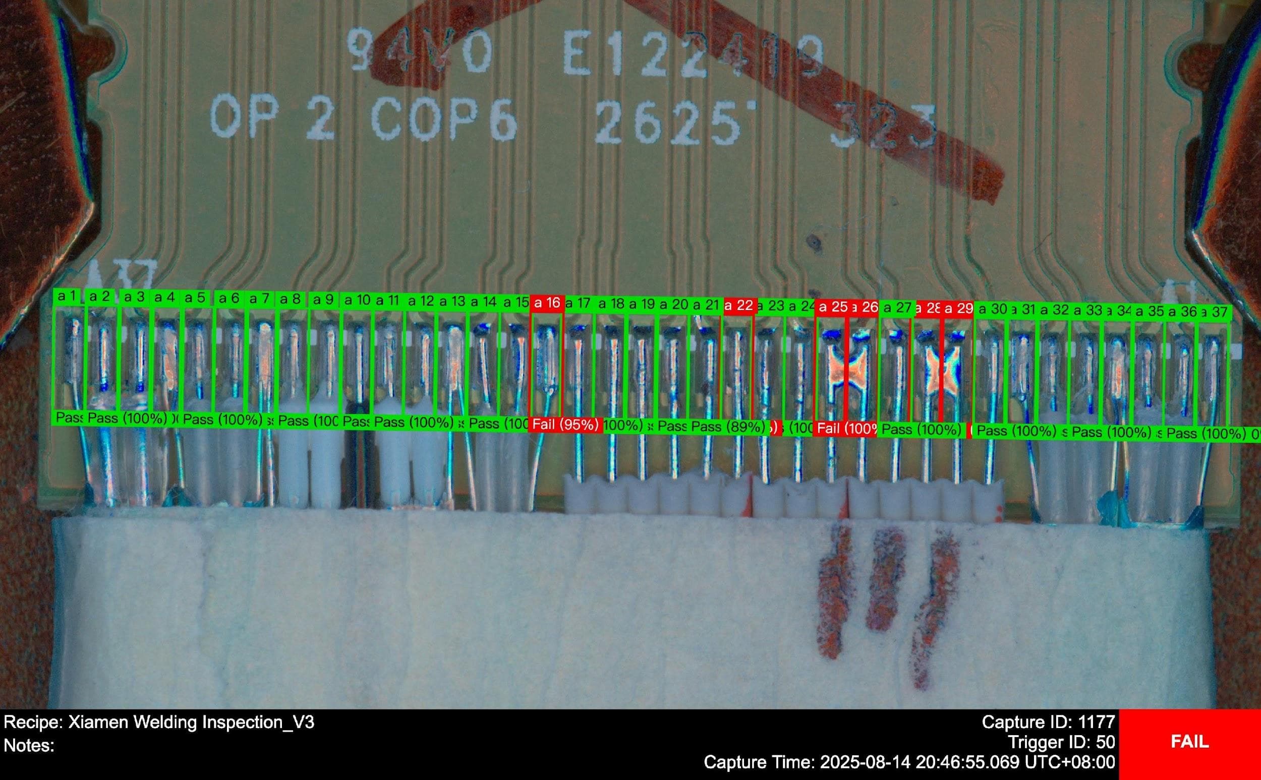 Micro-electronics Connectors Soldering Defect Detection Micro-electronics Connectors Soldering Defect Detection - Electronics case study image showing ai-powered inspection of solder joints and component placement defects on printed circuit board assemblies