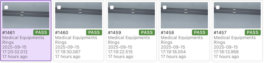 Medical Equipment Surgery Scratch Defect Detection Medical Equipment Surgery Scratch Defect Detection - Medical case study image showing ai-powered microscale scratch and surface defect detection on surgical instruments and medical device components ensuring 100% quality compliance