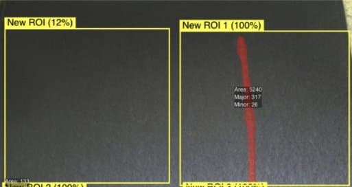 Steel Strip Coating Defects Steel Strip Coating Defects — Metals defect inspection example