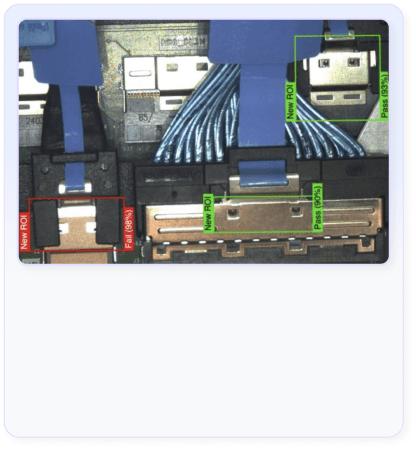 Sistema de verificación de ensamble impulsado por IA detectando colocación de componentes, orientación y piezas faltantes en manufactura en tiempo real