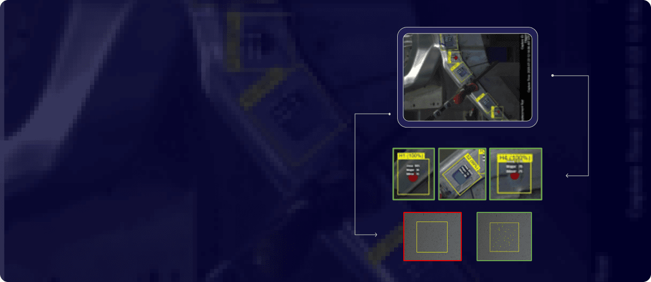 Example of defect inspection