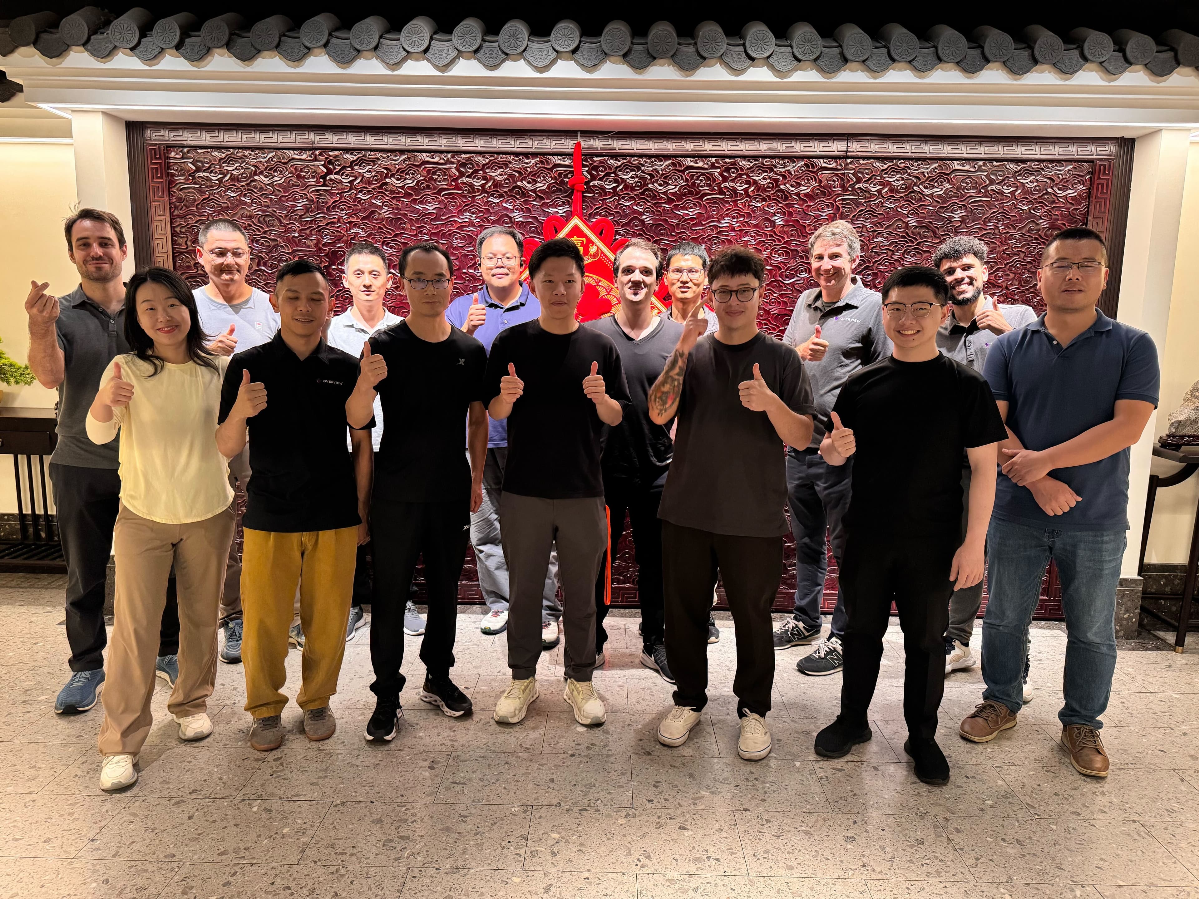 Overview.ai team dinner